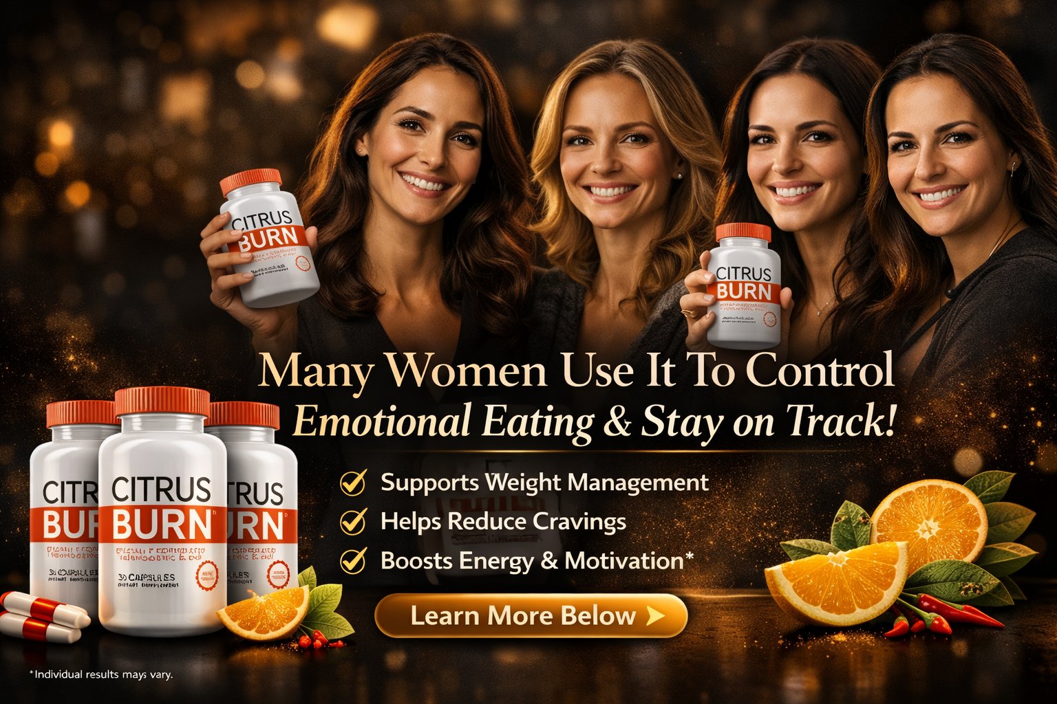 Donne che usano CitrusBurn per controllare il craving emotivo