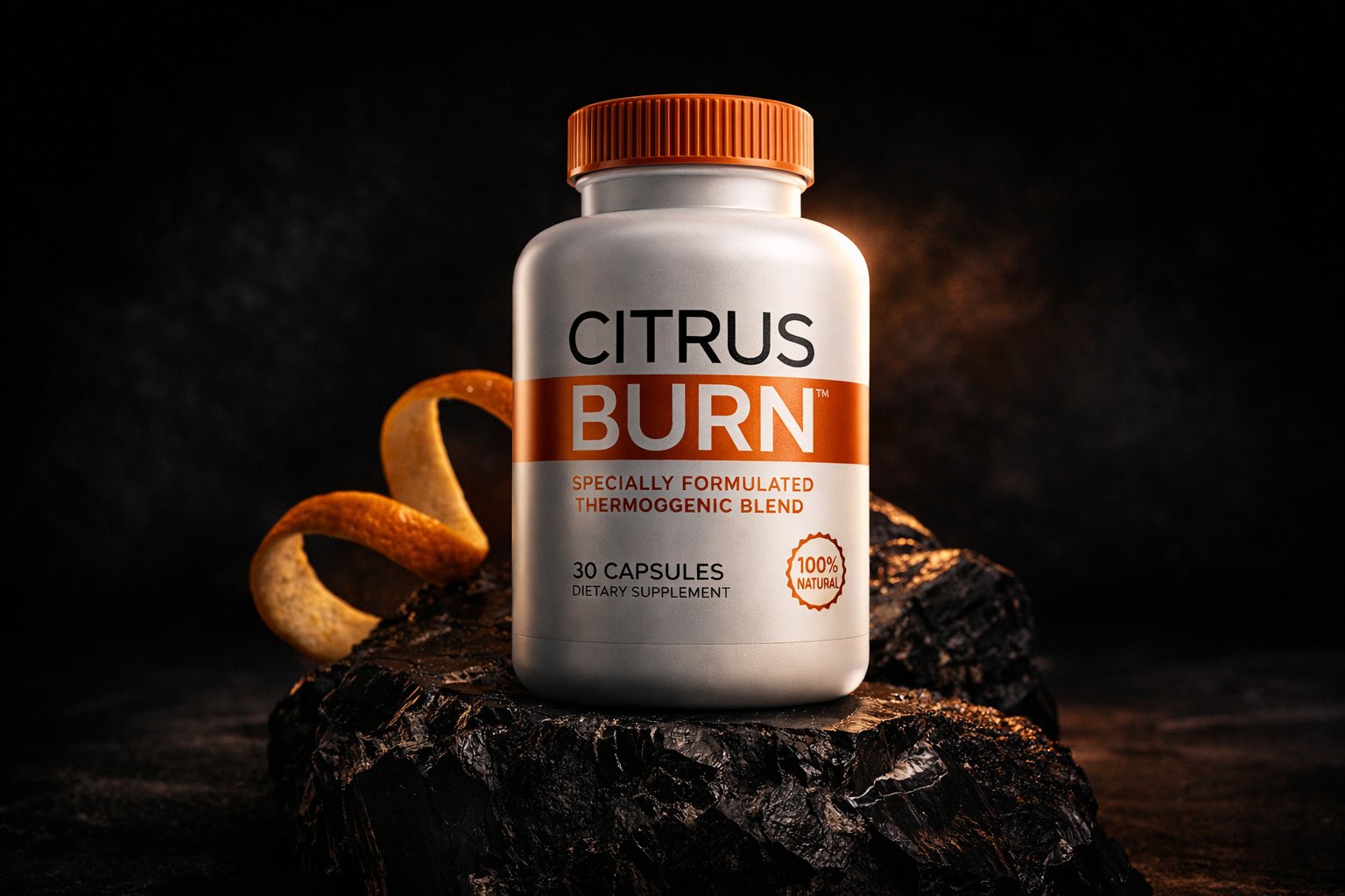 CitrusBurn 100% Natural — Premium dark edition
